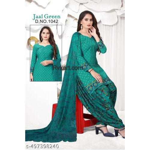 Ravina fashion printed creap fancy unstitched suit